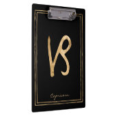 Capricorn hammered goud gestileerde astrologie klembord (Rechts)