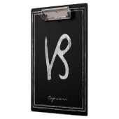 Capricorn hammered Silver gestileerde astrologie Klembord (Links)