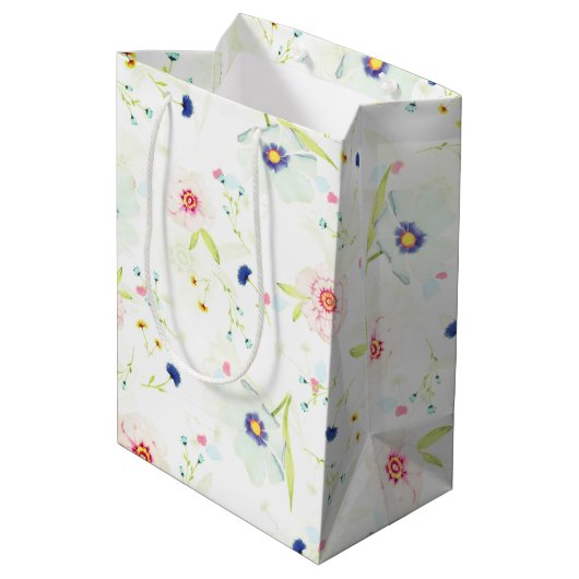 Capricorn - Happy Birthday Medium Gift Bag Cadeauzakje (Achterkant Gekanteld)