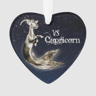 Capricorn Heart Ornament