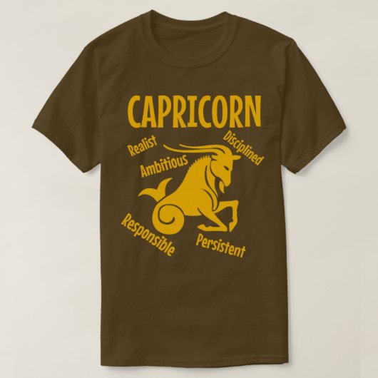 Capricorn het beste teken t-shirt (Design voorkant)