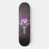 Capricorn Horoscope Symbol Schaats Board Persoonlijk Skateboard (Voorkant)