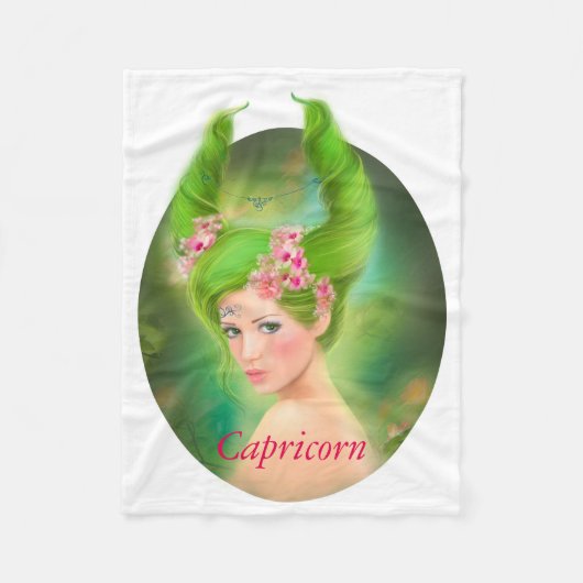 Capricorn Horoscope Zodiac - Fantasy Fleece Deken (Voorkant)