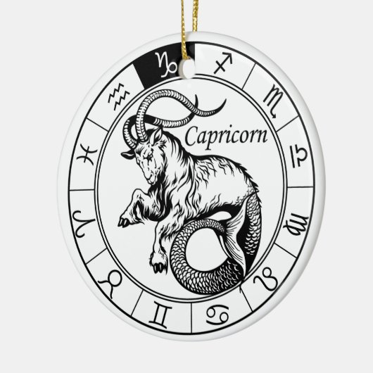 capricorn keramisch ornament (Links)