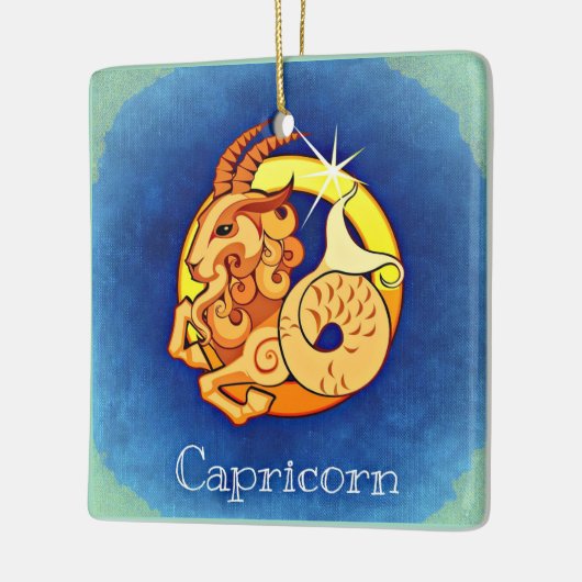 Capricorn Keramisch Ornament (Links)