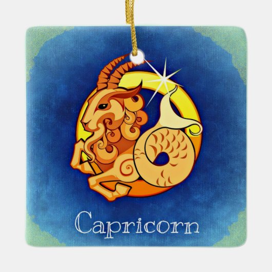 Capricorn Keramisch Ornament (Voorkant)