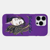 Capricorn Lady Violet iPhone Case Hoesje (Achterkant horizontaal)