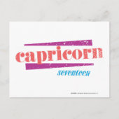 Capricorn Lt. Roze Briefkaart (Voorkant)
