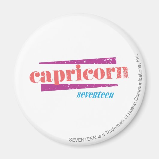 Capricorn Lt. Roze Magneet (Voorkant)