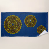 Capricorn Mandala Beach Towel Strandlaken (Voorkant)