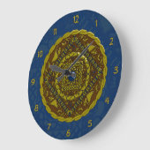 Capricorn Mandala Clock Grote Klok (Hoek)