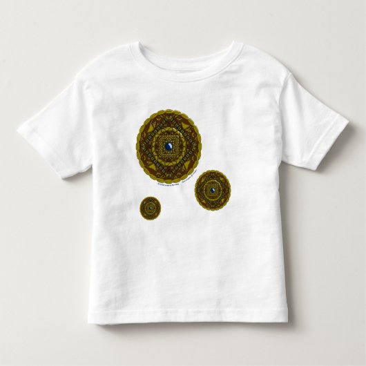 Capricorn Mandala Kind en Baby Light Shirt (Voorkant)