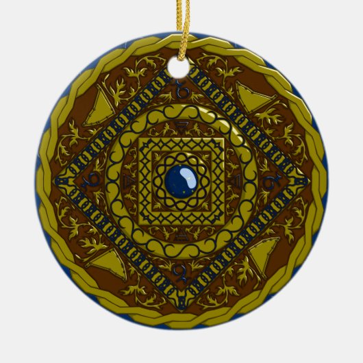 Capricorn Mandala Ornament (Voorkant)