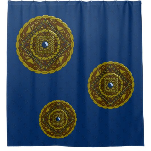 Capricorn Mandala Shower Curtain Douchegordijn (Voorkant)
