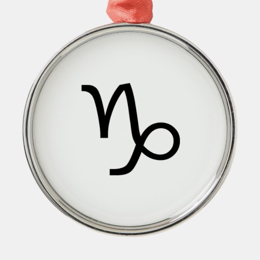 Capricorn Metalen Ornament (Voorkant)