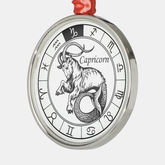 capricorn metalen ornament (Links)