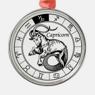 capricorn metalen ornament