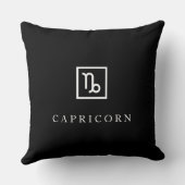 Capricorn – Minimalist Zodiac Decorative Pillow  Kussen (Achterkant)