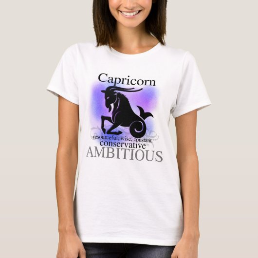 Capricorn over je shirt (Voorkant)