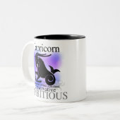 Capricorn over jou tweekleurige koffiemok (Voorkant links)