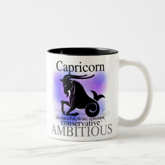 Capricorn over jou tweekleurige koffiemok