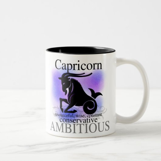 Capricorn over jou tweekleurige koffiemok (Rechts)