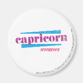 Capricorn Paars Magneet (Voorkant)