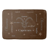 Capricorn Personality Brown Bath Mat (Voorkant)