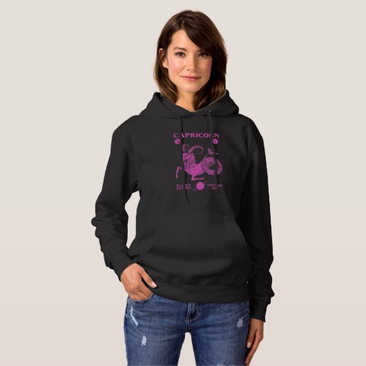 Capricorn Planet Saturn Element Air 1 Hoodie (Voorkant volledig)