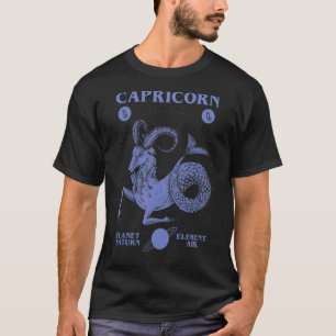 Capricorn Planet Saturn Element Air 1 T-shirt
