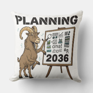 Capricorn Planning Grappige Bord Zodiac Grafic Kussen