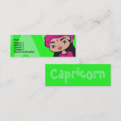 Capricorn-profielkaart Mini Visitekaartje (Voorkant / Achterkant)