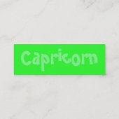 Capricorn-profielkaart Mini Visitekaartje (Achterkant)