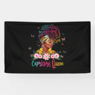 Capricorn Queen Black Women Persistent Beauful Spandoek