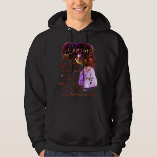 Capricorn Queen Sweet als Snoep Birthday for Black Hoodie