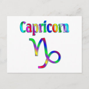 Capricorn Rainbow Briefkaart