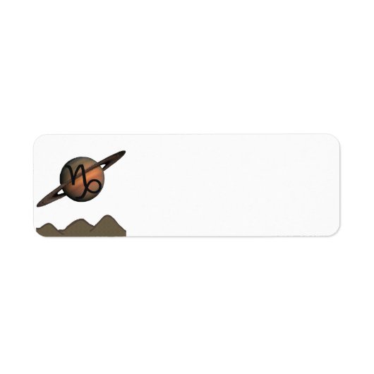 Capricorn Return Address Labels (Voorkant)