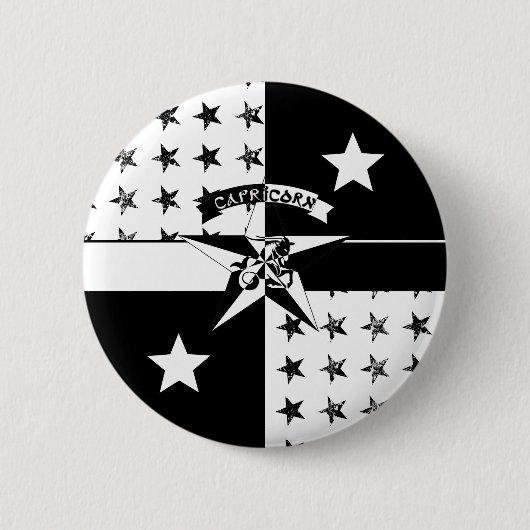 Capricorn Ronde Button 5,7 Cm (Voorkant)