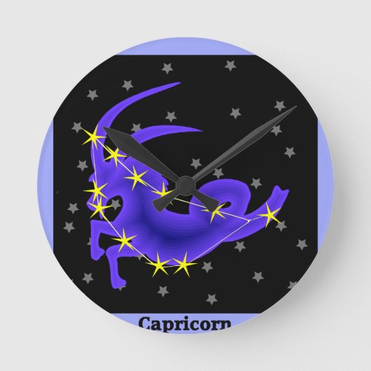 Capricorn Ronde Klok (Voorkant)