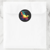 Capricorn Ronde Sticker (Tas)