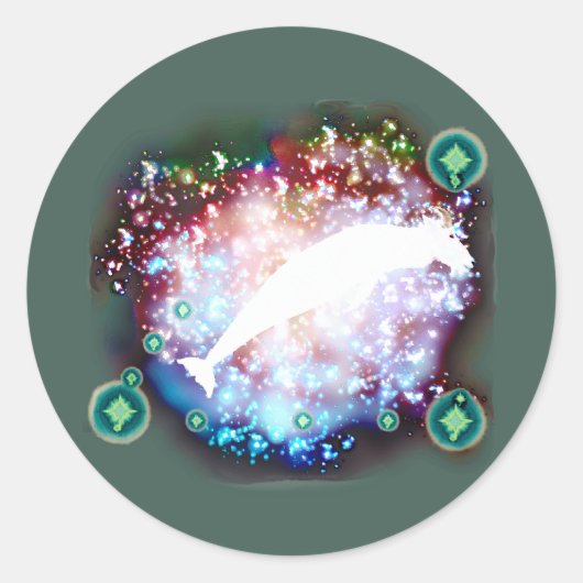 Capricorn Ronde Sticker (Voorkant)