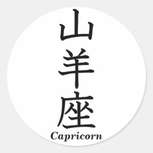 Capricorn Ronde Sticker