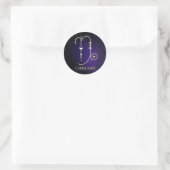 Capricorn Ronde Sticker (Tas)