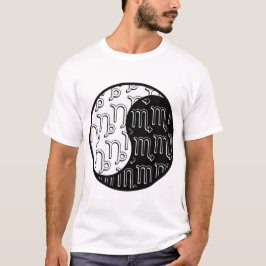 Capricorn Scorpio yin yang zodiaa koppel T-shirt