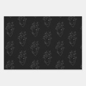 Capricorn-set van drie papierbladen voor het oppak inpakpapier vel (Voorkant)