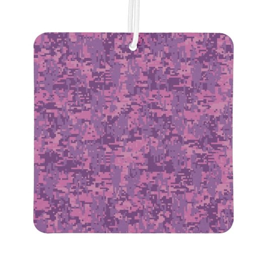 Capricorn Sign on Fuchsia Digital Camouflage Luchtverfrisser (Achterkant)
