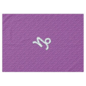 Capricorn Sign on Fuchsia Digital Camouflage Tafelkleed (Voorkant (Horizontaal))