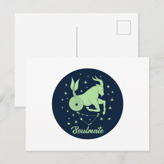 Capricorn Soulmate | Zodiasignalering | Soulmate L Briefkaart (Voorkant / Achterkant)