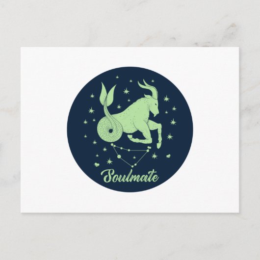Capricorn Soulmate | Zodiasignalering | Soulmate L Briefkaart (Voorkant)