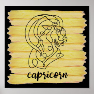 Capricorn Star-teken Poster